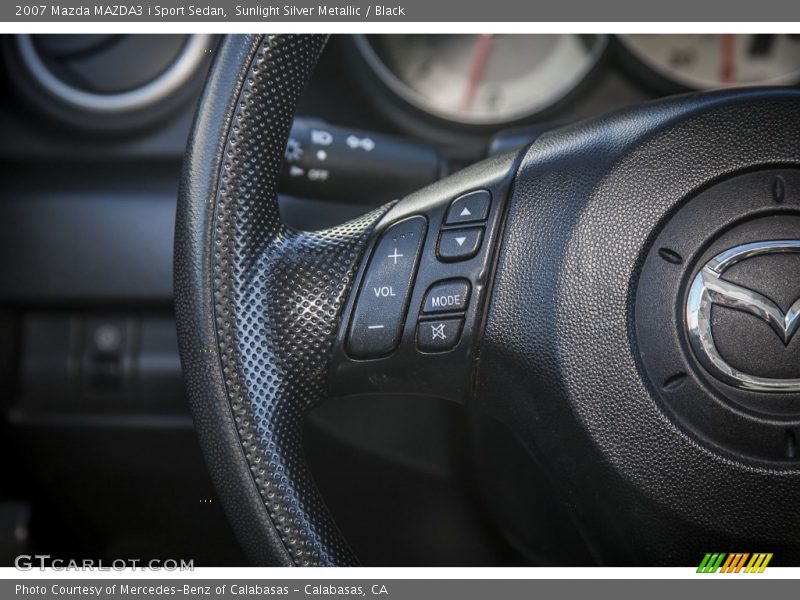 Sunlight Silver Metallic / Black 2007 Mazda MAZDA3 i Sport Sedan