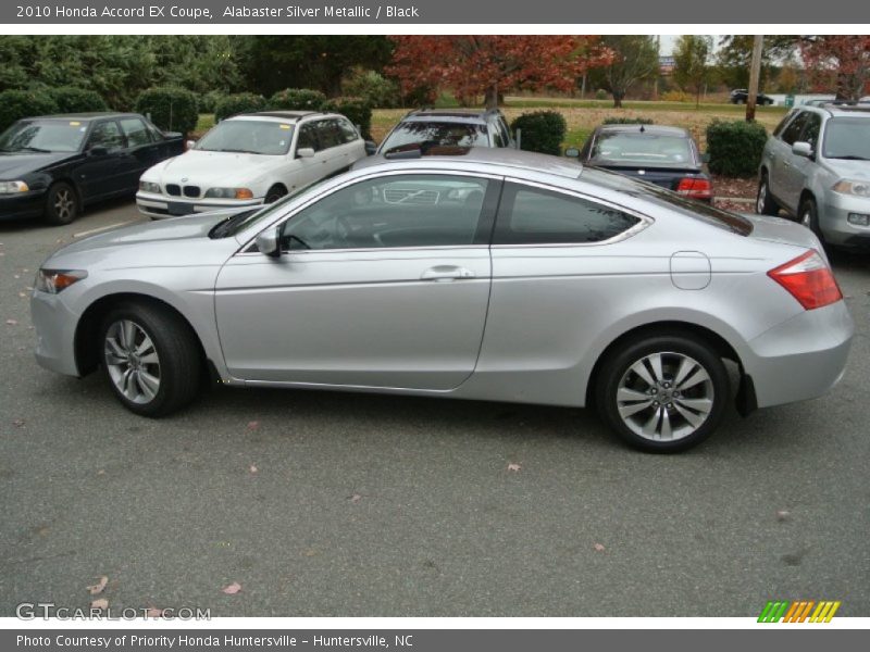 Alabaster Silver Metallic / Black 2010 Honda Accord EX Coupe