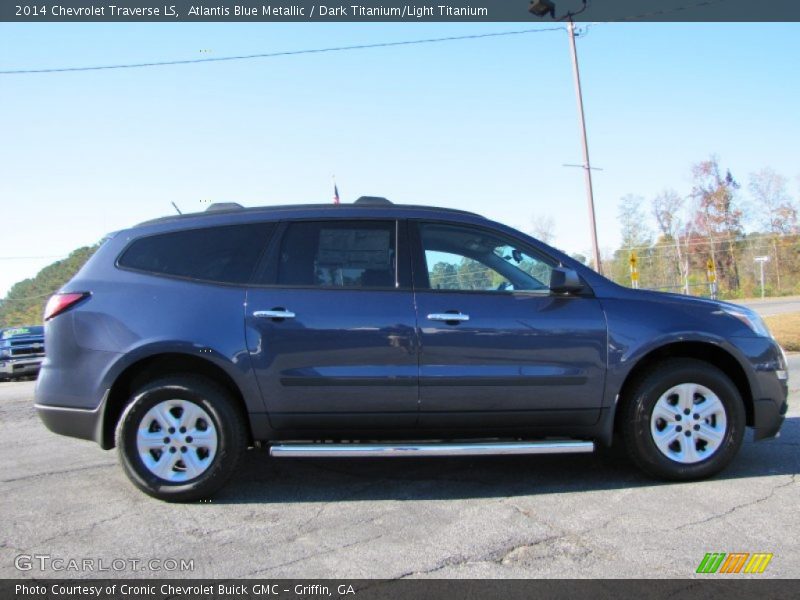 Atlantis Blue Metallic / Dark Titanium/Light Titanium 2014 Chevrolet Traverse LS