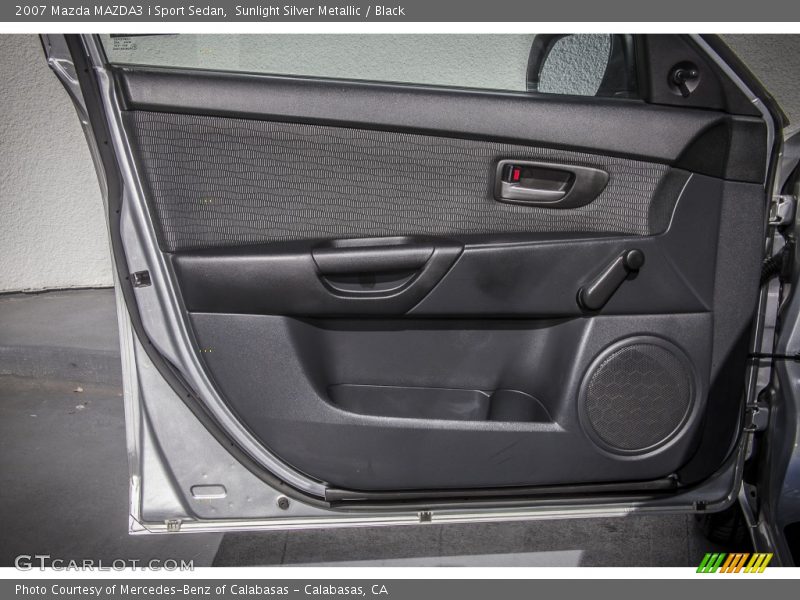 Sunlight Silver Metallic / Black 2007 Mazda MAZDA3 i Sport Sedan