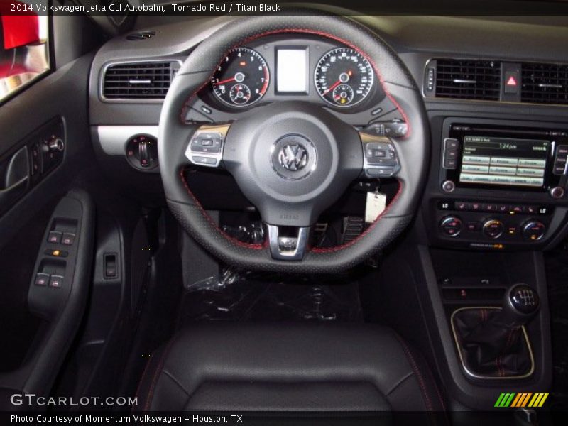 Tornado Red / Titan Black 2014 Volkswagen Jetta GLI Autobahn