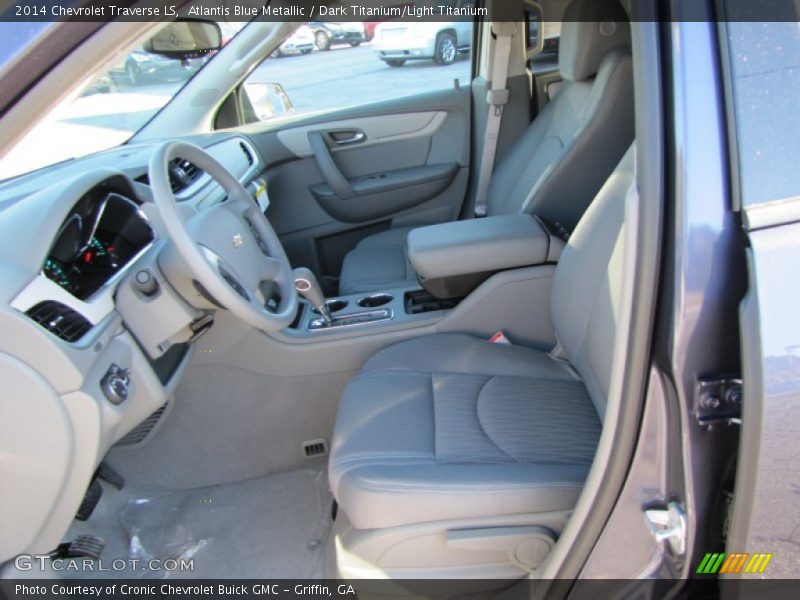 Atlantis Blue Metallic / Dark Titanium/Light Titanium 2014 Chevrolet Traverse LS