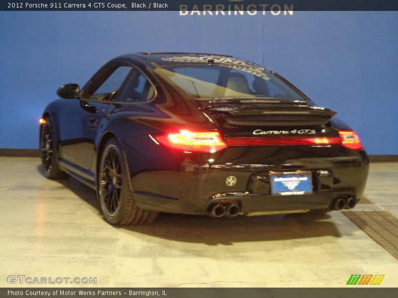 Black / Black 2012 Porsche 911 Carrera 4 GTS Coupe