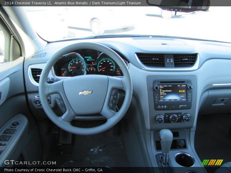 Atlantis Blue Metallic / Dark Titanium/Light Titanium 2014 Chevrolet Traverse LS