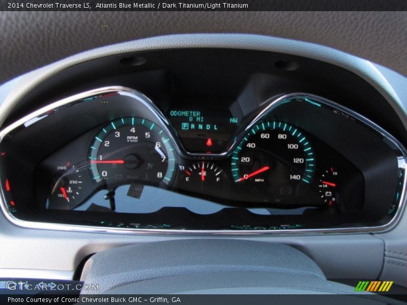 Atlantis Blue Metallic / Dark Titanium/Light Titanium 2014 Chevrolet Traverse LS