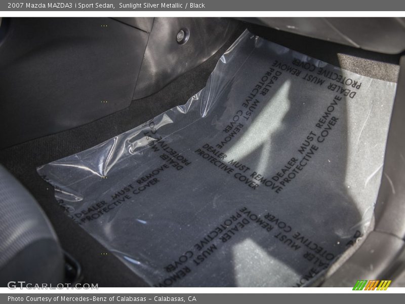 Sunlight Silver Metallic / Black 2007 Mazda MAZDA3 i Sport Sedan