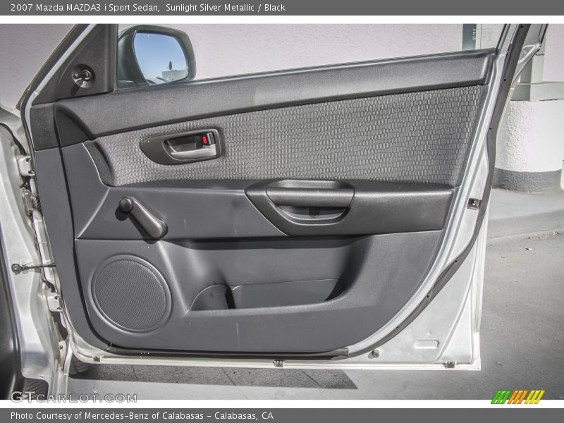 Sunlight Silver Metallic / Black 2007 Mazda MAZDA3 i Sport Sedan