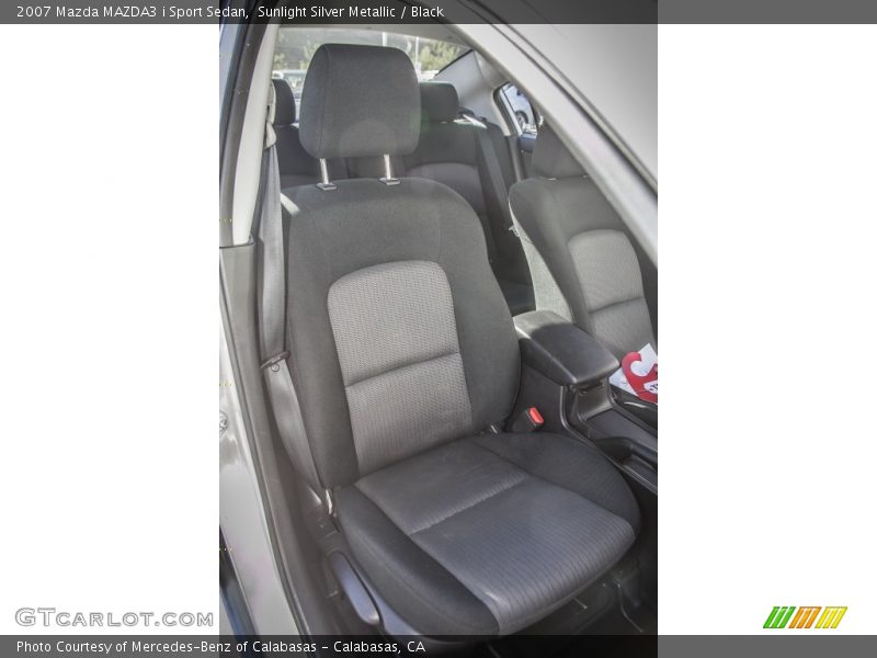 Sunlight Silver Metallic / Black 2007 Mazda MAZDA3 i Sport Sedan