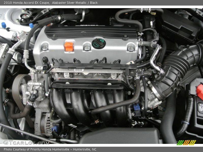 Alabaster Silver Metallic / Black 2010 Honda Accord EX Coupe