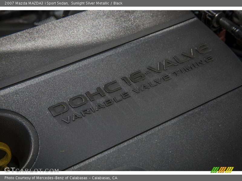 Sunlight Silver Metallic / Black 2007 Mazda MAZDA3 i Sport Sedan