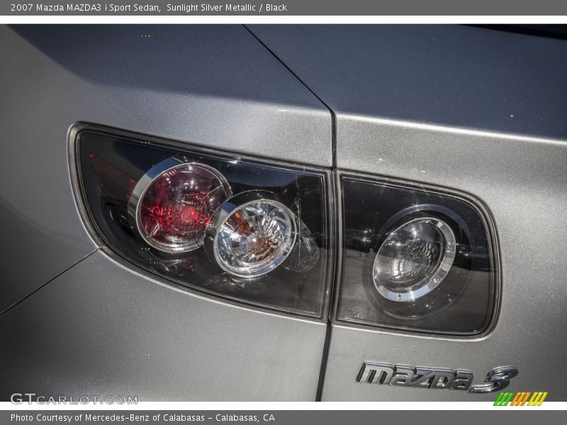 Sunlight Silver Metallic / Black 2007 Mazda MAZDA3 i Sport Sedan