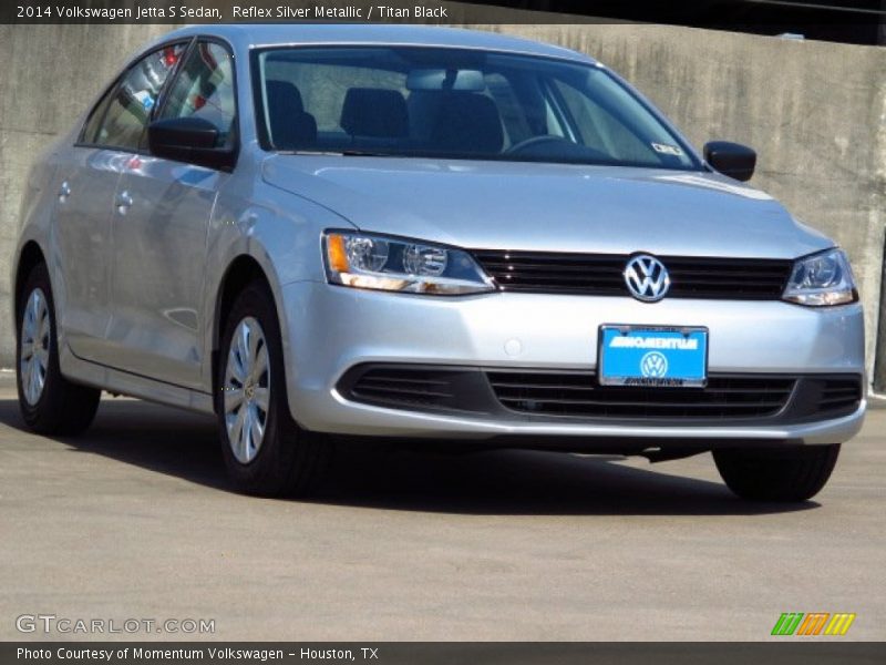 Reflex Silver Metallic / Titan Black 2014 Volkswagen Jetta S Sedan