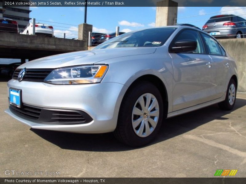 Reflex Silver Metallic / Titan Black 2014 Volkswagen Jetta S Sedan