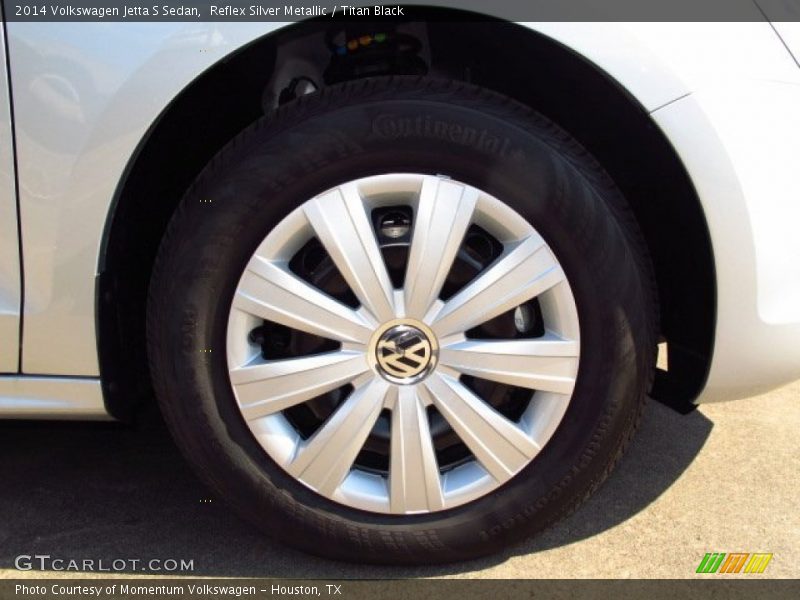 Reflex Silver Metallic / Titan Black 2014 Volkswagen Jetta S Sedan