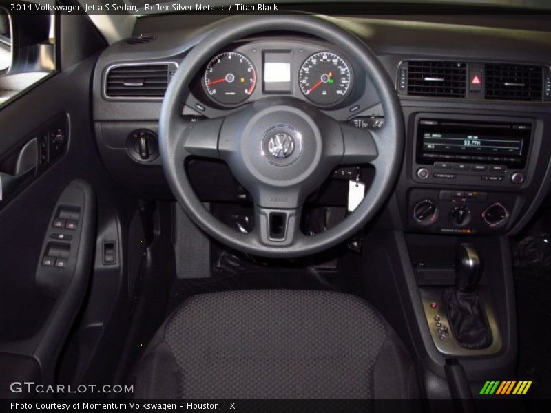 Reflex Silver Metallic / Titan Black 2014 Volkswagen Jetta S Sedan