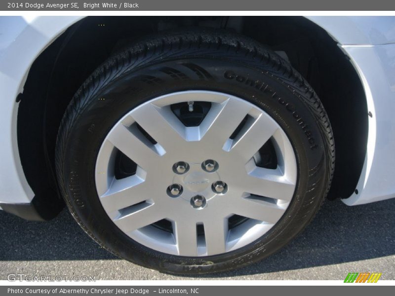 Bright White / Black 2014 Dodge Avenger SE