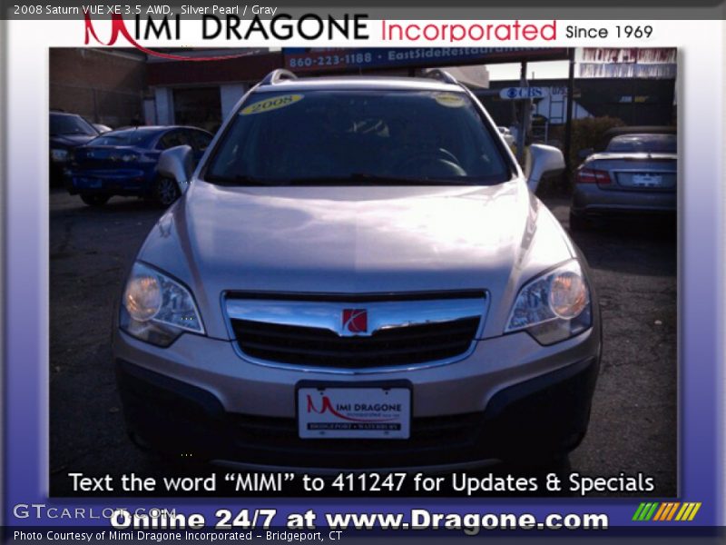 Silver Pearl / Gray 2008 Saturn VUE XE 3.5 AWD