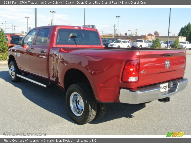 Deep Cherry Red Crystal Pearl / Black/Diesel Gray 2014 Ram 3500 Tradesman Crew Cab 4x4 Dually