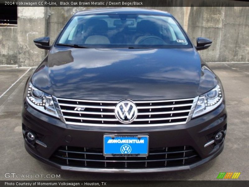 Black Oak Brown Metallic / Desert Beige/Black 2014 Volkswagen CC R-Line