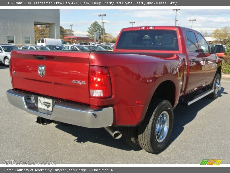 Deep Cherry Red Crystal Pearl / Black/Diesel Gray 2014 Ram 3500 Tradesman Crew Cab 4x4 Dually