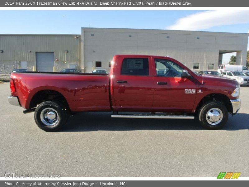 Deep Cherry Red Crystal Pearl / Black/Diesel Gray 2014 Ram 3500 Tradesman Crew Cab 4x4 Dually