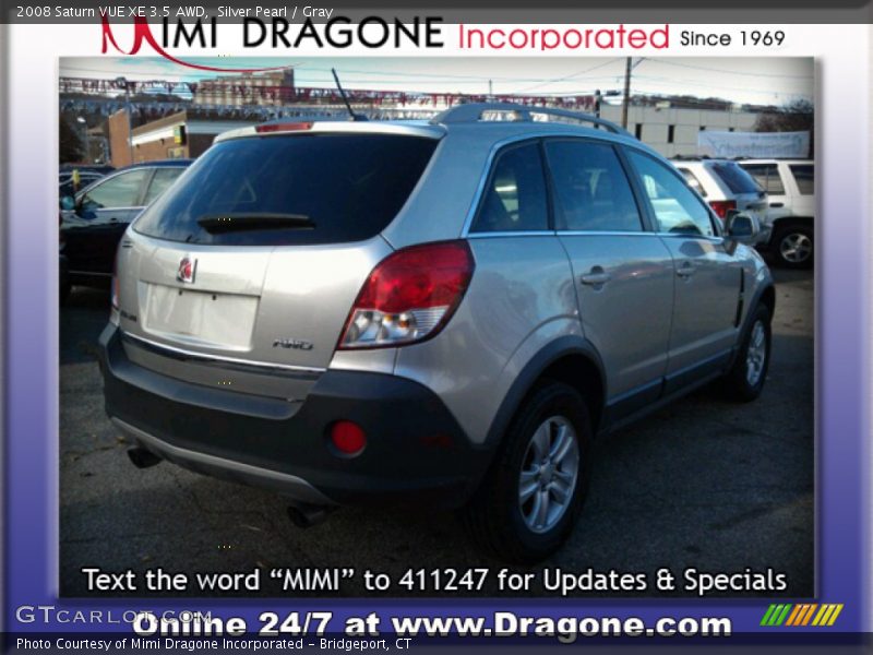 Silver Pearl / Gray 2008 Saturn VUE XE 3.5 AWD