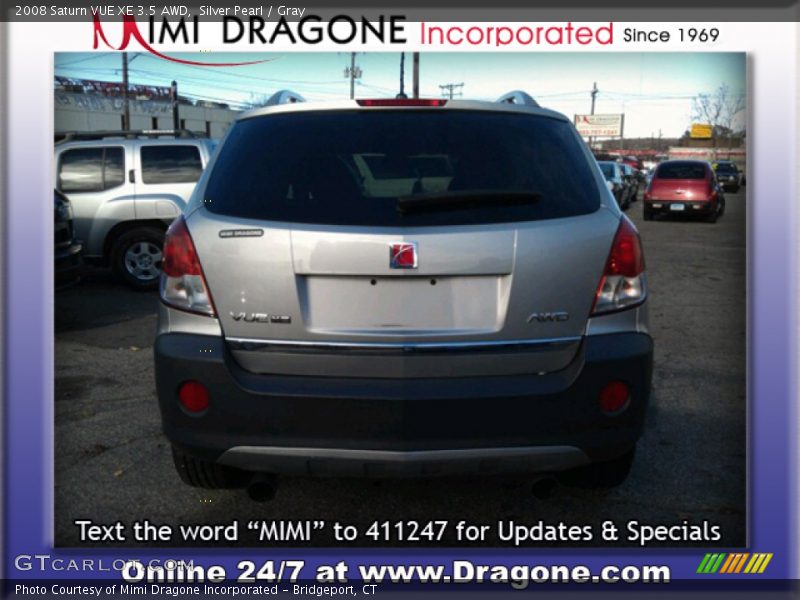 Silver Pearl / Gray 2008 Saturn VUE XE 3.5 AWD
