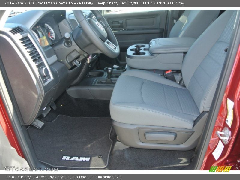 Deep Cherry Red Crystal Pearl / Black/Diesel Gray 2014 Ram 3500 Tradesman Crew Cab 4x4 Dually