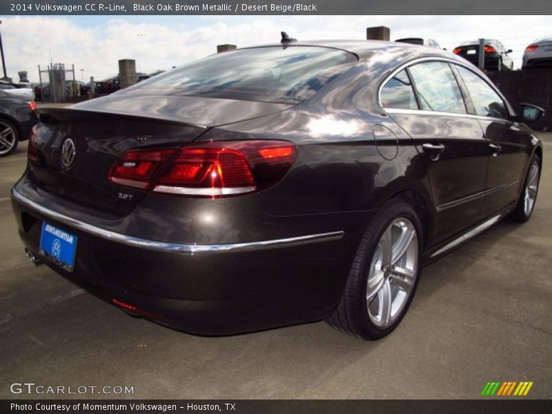 Black Oak Brown Metallic / Desert Beige/Black 2014 Volkswagen CC R-Line