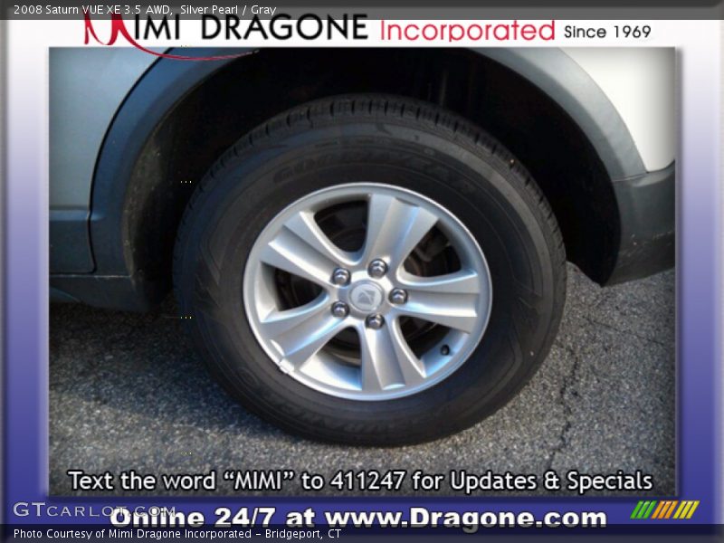 Silver Pearl / Gray 2008 Saturn VUE XE 3.5 AWD