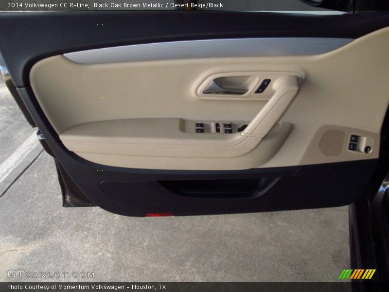 Black Oak Brown Metallic / Desert Beige/Black 2014 Volkswagen CC R-Line