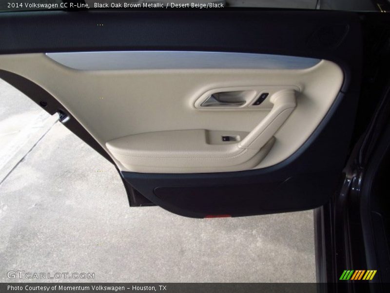 Black Oak Brown Metallic / Desert Beige/Black 2014 Volkswagen CC R-Line
