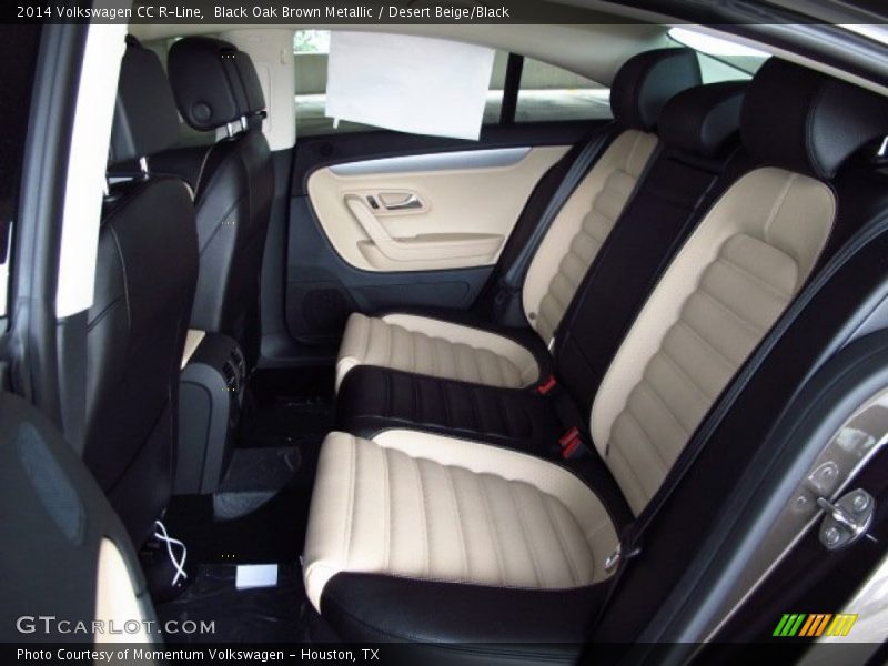 Black Oak Brown Metallic / Desert Beige/Black 2014 Volkswagen CC R-Line