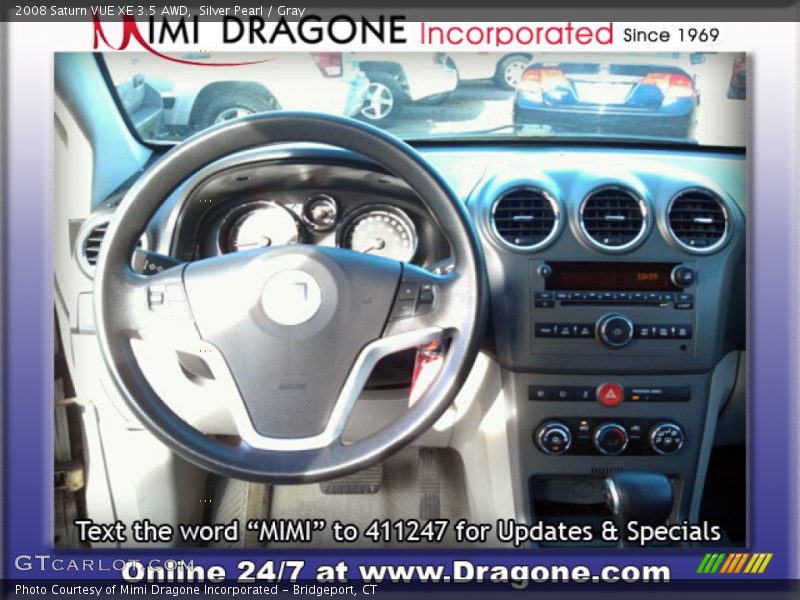 Silver Pearl / Gray 2008 Saturn VUE XE 3.5 AWD