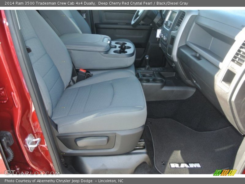 Deep Cherry Red Crystal Pearl / Black/Diesel Gray 2014 Ram 3500 Tradesman Crew Cab 4x4 Dually