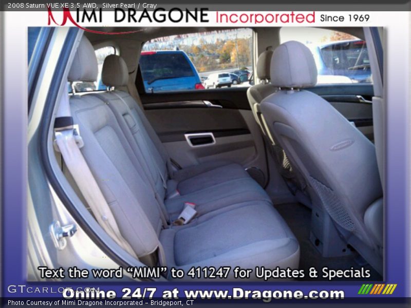 Silver Pearl / Gray 2008 Saturn VUE XE 3.5 AWD
