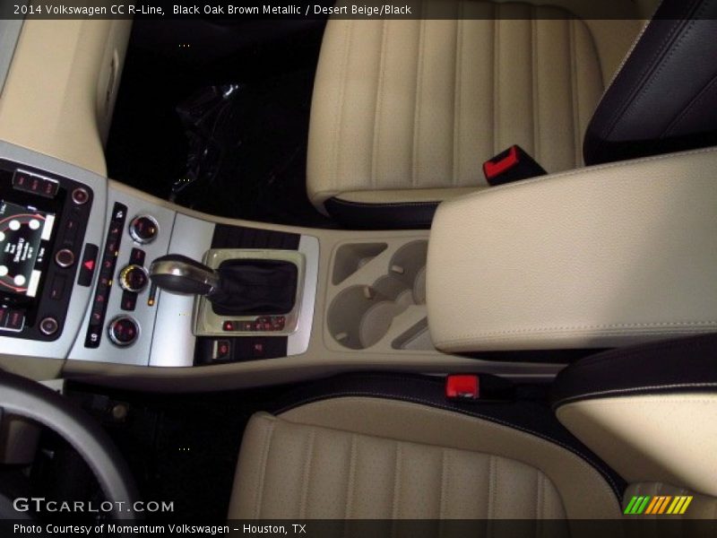 Black Oak Brown Metallic / Desert Beige/Black 2014 Volkswagen CC R-Line