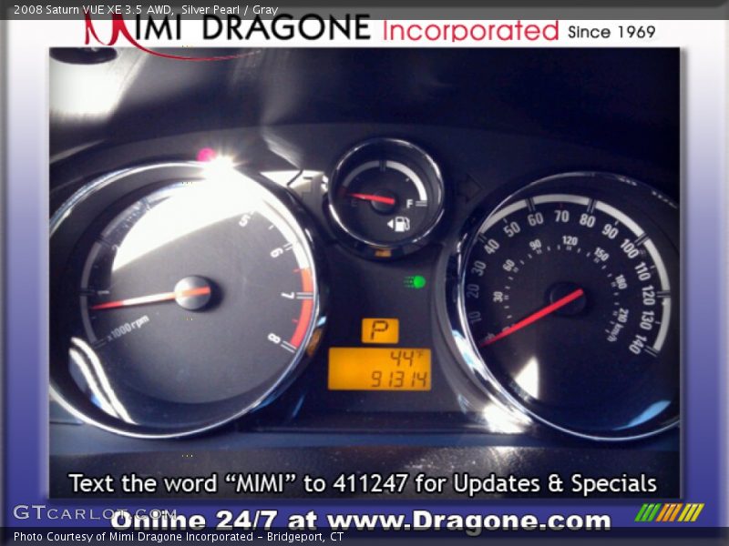 Silver Pearl / Gray 2008 Saturn VUE XE 3.5 AWD
