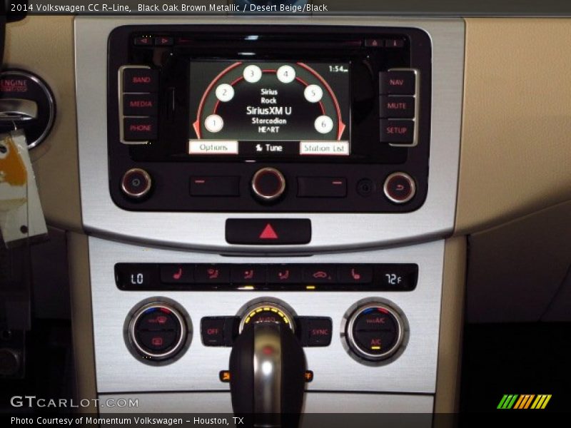 Black Oak Brown Metallic / Desert Beige/Black 2014 Volkswagen CC R-Line
