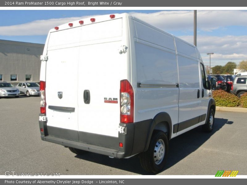 Bright White / Gray 2014 Ram ProMaster 1500 Cargo High Roof