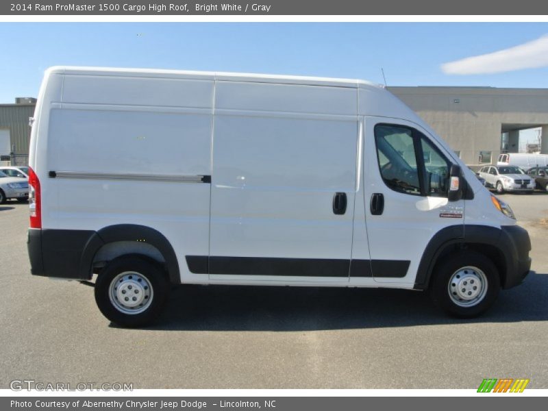 Bright White / Gray 2014 Ram ProMaster 1500 Cargo High Roof