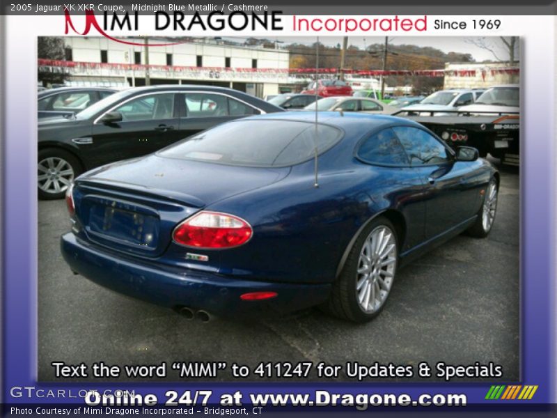 Midnight Blue Metallic / Cashmere 2005 Jaguar XK XKR Coupe