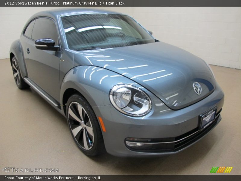 Platinum Gray Metallic / Titan Black 2012 Volkswagen Beetle Turbo
