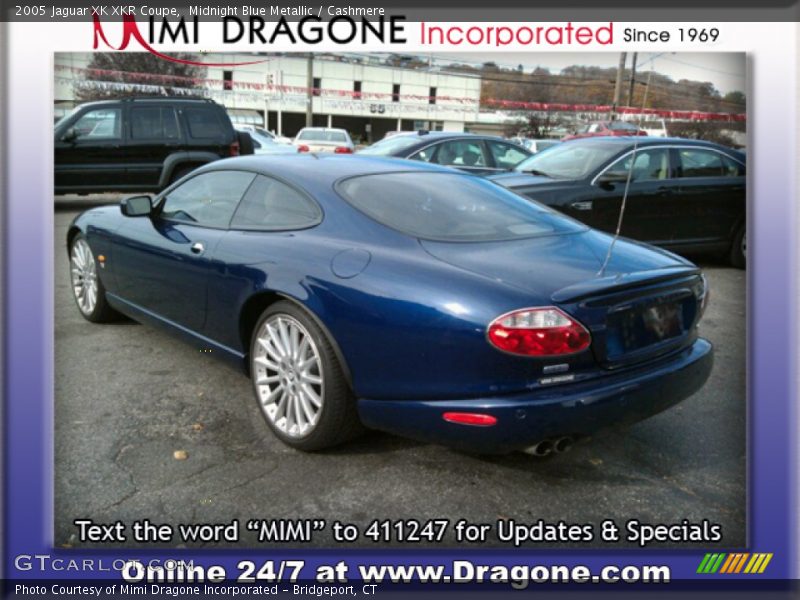 Midnight Blue Metallic / Cashmere 2005 Jaguar XK XKR Coupe