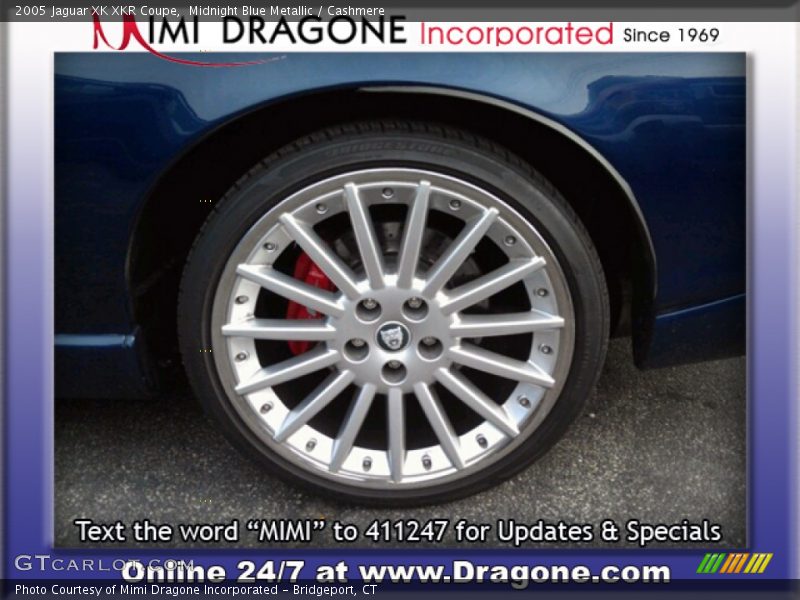 Midnight Blue Metallic / Cashmere 2005 Jaguar XK XKR Coupe