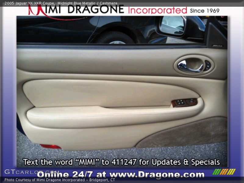 Midnight Blue Metallic / Cashmere 2005 Jaguar XK XKR Coupe