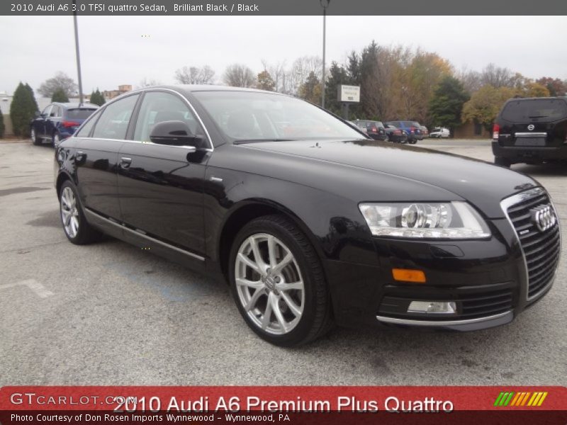 Brilliant Black / Black 2010 Audi A6 3.0 TFSI quattro Sedan