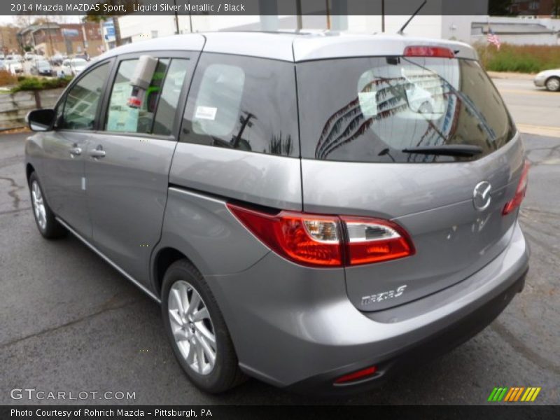 Liquid Silver Metallic / Black 2014 Mazda MAZDA5 Sport