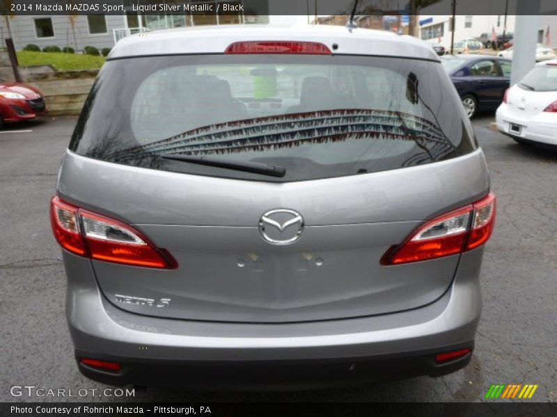 Liquid Silver Metallic / Black 2014 Mazda MAZDA5 Sport