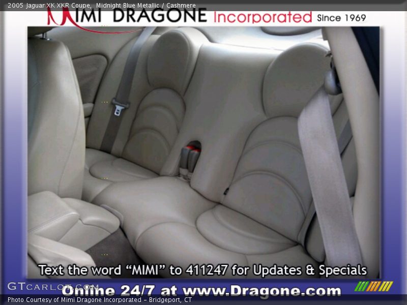 Midnight Blue Metallic / Cashmere 2005 Jaguar XK XKR Coupe